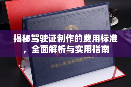 新界揭秘驾驶证制作的费用标准，全面解析与实用指南